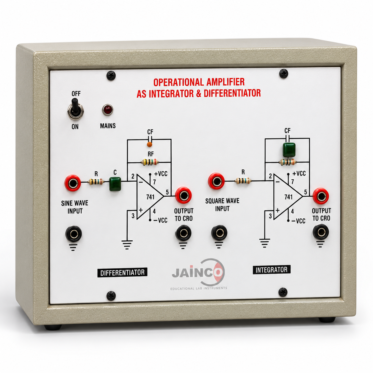 Study of Operational Amplifier as Differentiator and Integrator